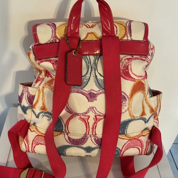 COACH POPPY BACKPACK BAG F 21962 - Picture 3 of 13